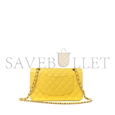 CHANEL YELLOW CLASSIC FLAP MEDIUM A01112 (25.5*15.5*6.5cm)